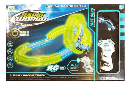 پیست ماشین کنترلی شبتاب Rapid World (۲۲ تکه)