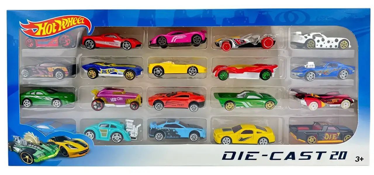 ست 20 عددی ماشین فلزی hot wheel