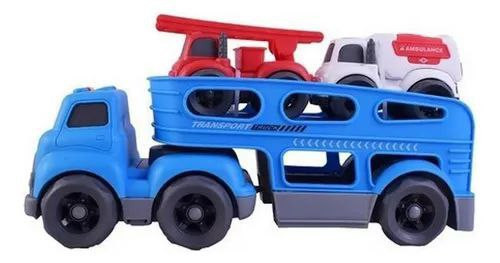 کامیون نشکن حمل خودرو موزیکال و چراغدار Kinetic Truck همراه 2 ماشین