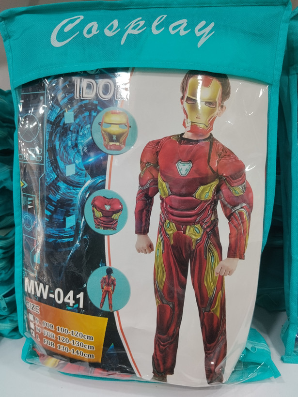 ست لباس شخصیت مرد آهنی (Iron Man) کودک به همراه ماسک