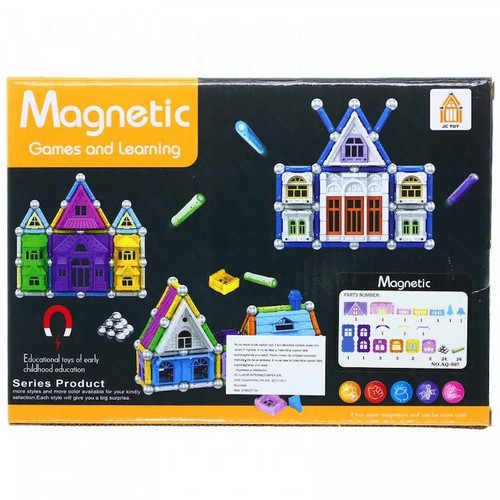 بازی مگنتیک و یادگیری (Magnetic Games and Learning) – مجموعه ساختوساز خانههای جادویی
