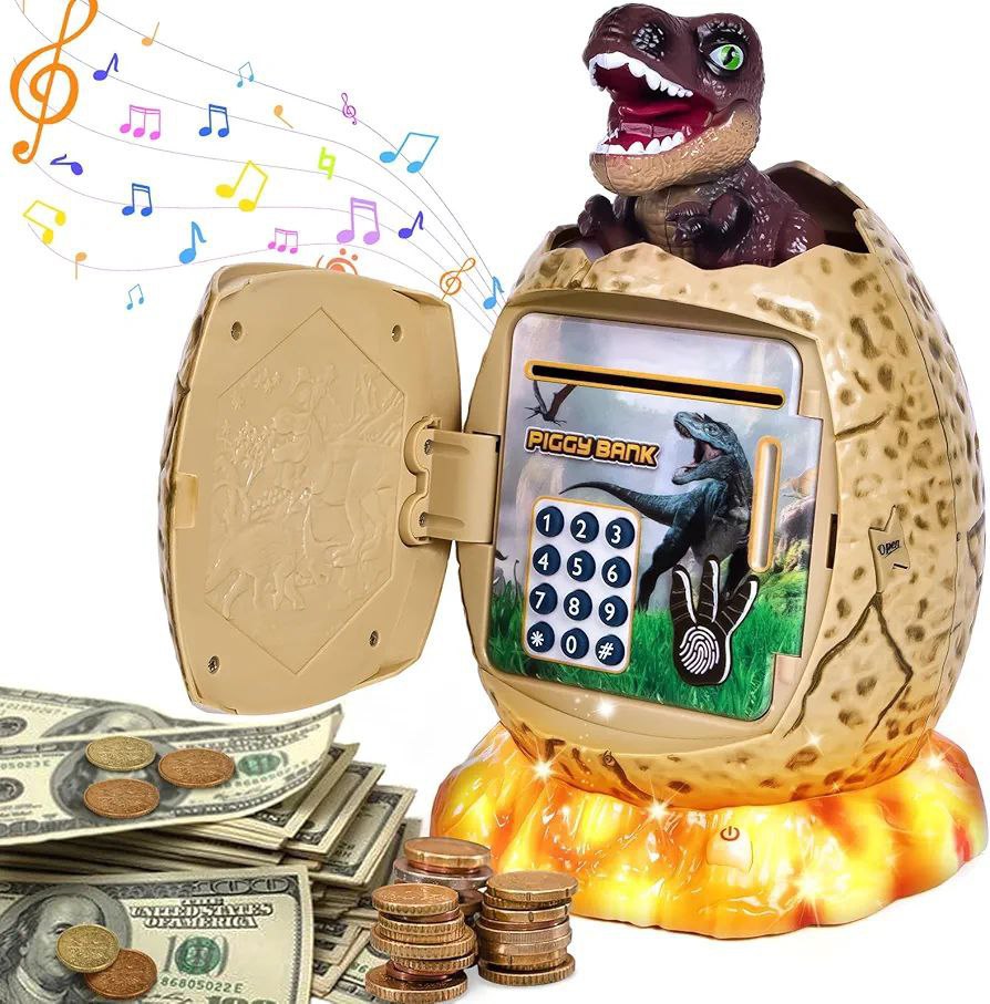 گاوصندوق پس‌انداز دایناسور با دایناسور detachable (Dinosaur Savings Bank)