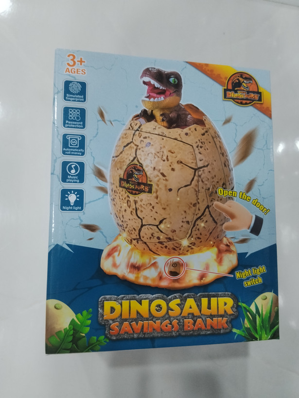گاوصندوق پسانداز دایناسور با دایناسور detachable (Dinosaur Savings Bank)