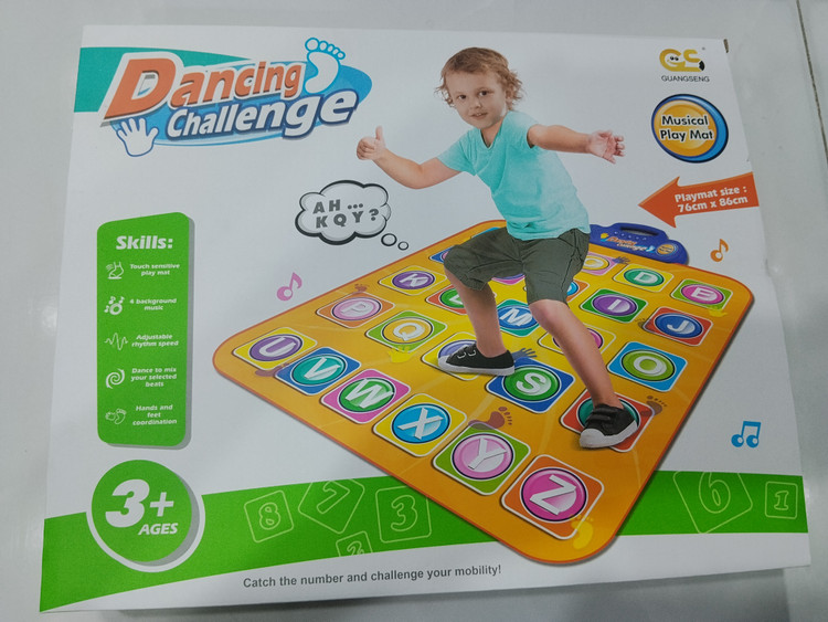 فرش رقص هوشمند Dancing Challenge با پدال موسیقی و یادگیری حروف و اعداد