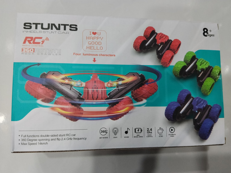 ماشین استانت ریموت کنترل چرخ متحرک (Stunt Wheels Car) | بهترین هدیه برای کودکان