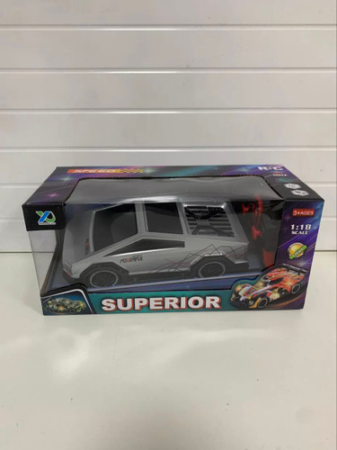 ماشین تسلا کنترلی سوپریور (Superior) 1:18 با بدنه شفاف PVC و چراغهای LED
