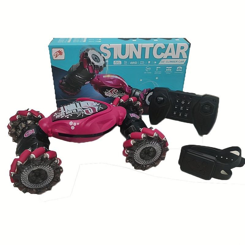 ماشین بازی کنترلی استانت (Stunt Car) ۴۵ درجه با ریموت کنترل و باتری
