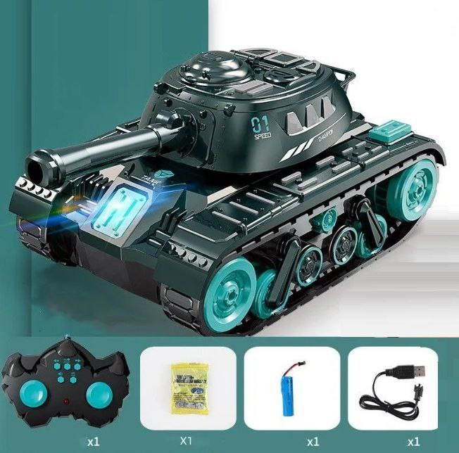 TANK SHOOTING RC Crawler Tank – تانک کنترلی تیرانداز با تفنگ آب و چرخش