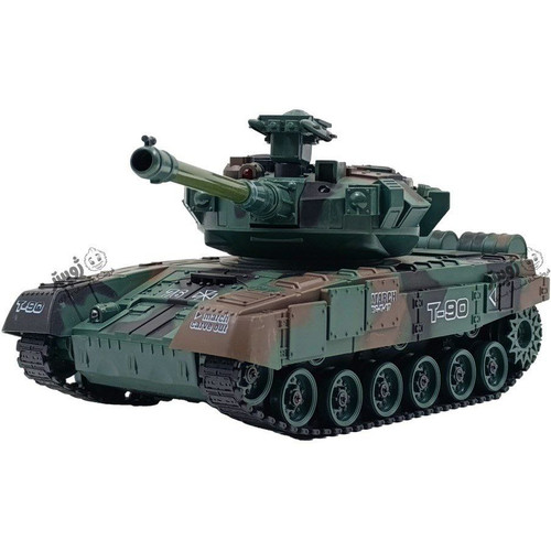 TANK MODEL 9WD RC Military Tank T-90 – تانک کنترلی نظامی با موسیقی و باز کردن درب