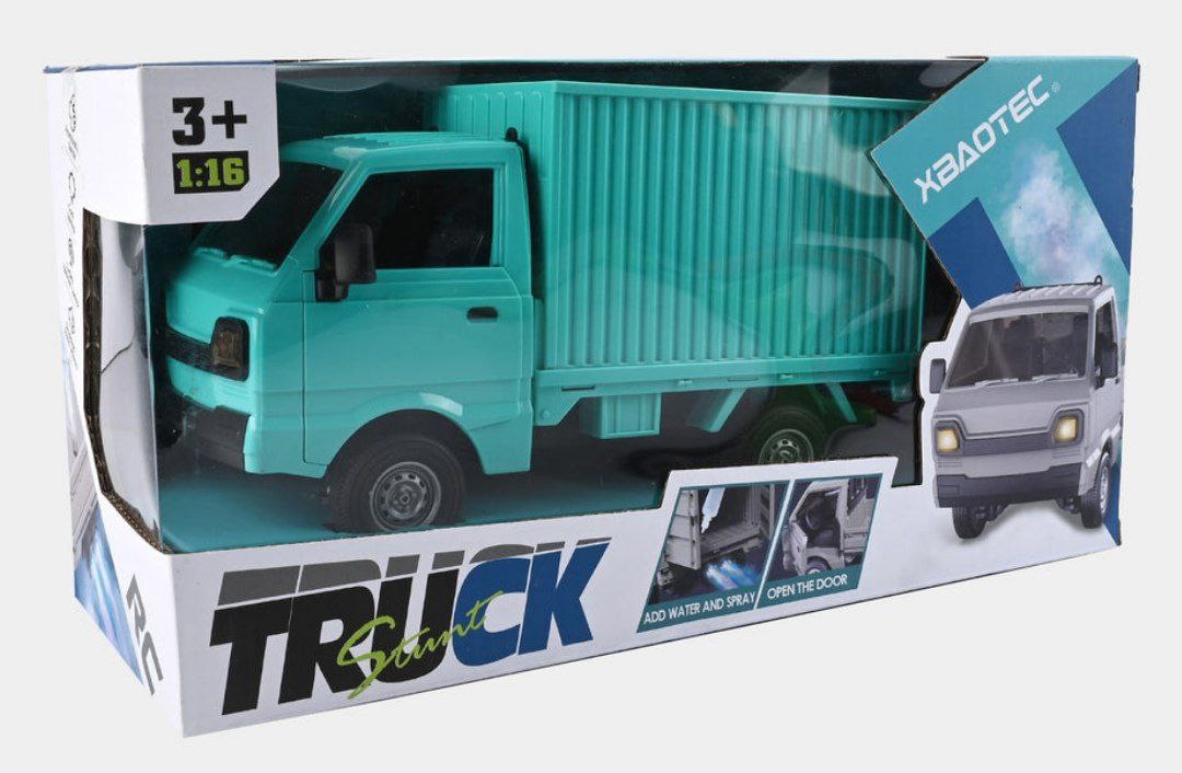 TRUCK Stunt RC Cargo Truck – کامیون کنترلی حمل و نقل با اسپری آب