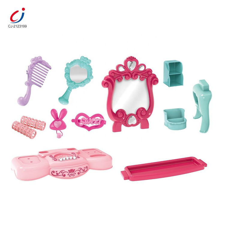 میز و صندلی آرایش دخترانه GLAMOUR SET ( با آینه، موسیقی و نور)
