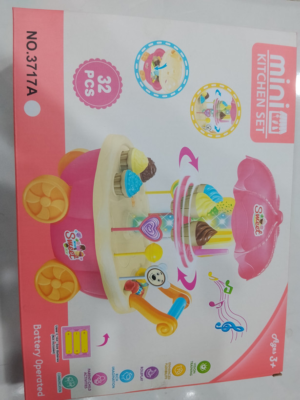 کافه و قنادی کوچک Mini Sweet Shop Ice Cream Cart (ست کیتچن ۳۲ عددی)