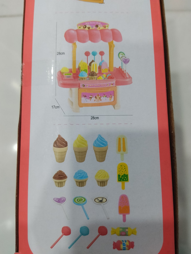 کافه و قنادی کوچک Mini Sweet Shop Ice Cream Cart (ست کیتچن ۳۲ عددی)