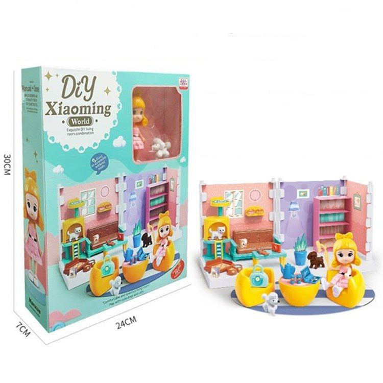 Diy Xiao Ming World – ست بازی خونهسازی اتاق نشیمن (جعبه DIY)