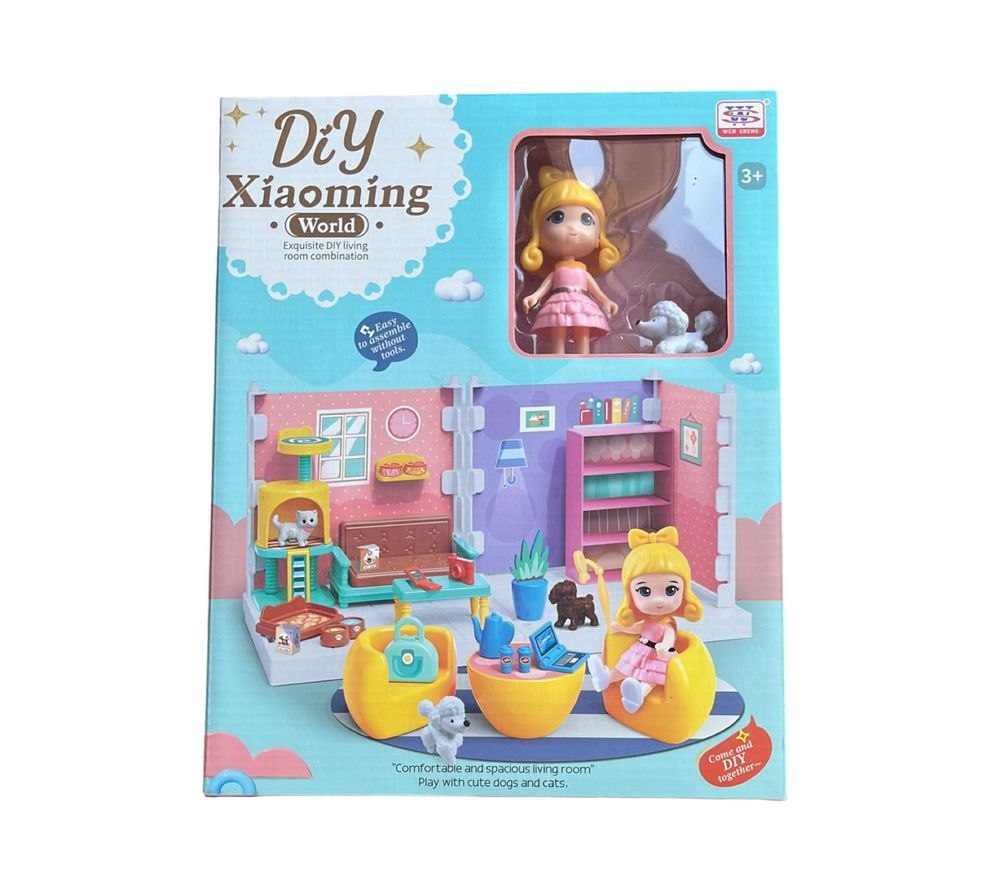 Diy Xiao Ming World – ست بازی خونه‌سازی اتاق نشیمن (جعبه DIY)