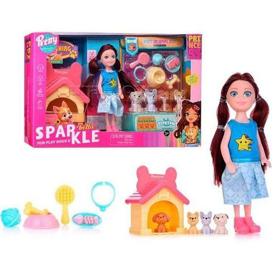 SPARKLE Bella Cute Pet Scene – ست بازی خانه حیوانات با عروسک