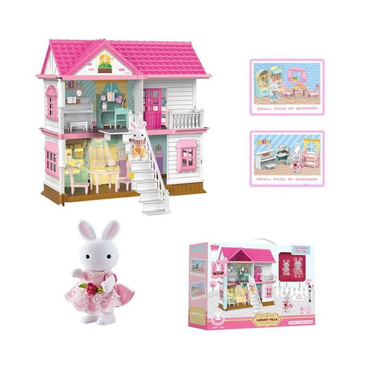 Sendaer Family Set Luxury Villa Playhouse – ست خانه لوکس ویلا سایلوانیان با عروسک