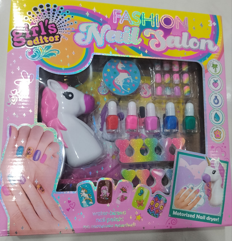 Fashion Nail Salon | ست آرایش ناخن فشن با یونیکورن موتوریز و خشککن