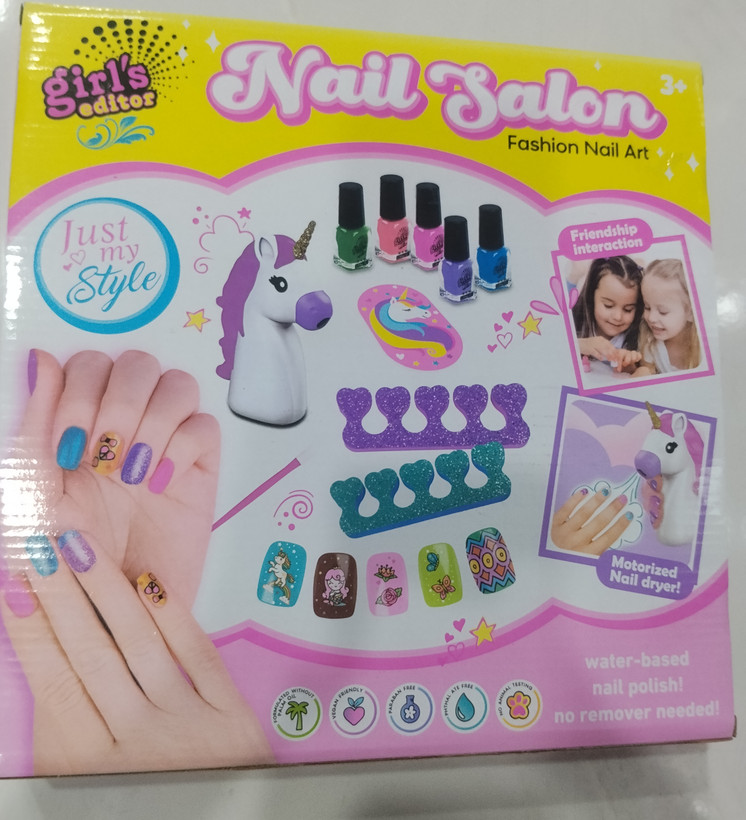 Fashion Nail Salon | ست آرایش ناخن فشن با یونیکورن موتوریز و خشککن
