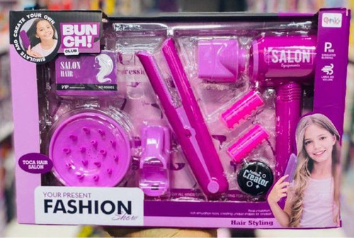 مجموعه ۱۵ تکه لوازم آرایش مو Toca Hair Salon (مدل Fashion Show)