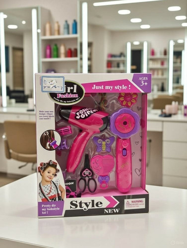 کیت استایل مو Just My Style (مدل Fashion Girl) – شامل سشوار، اتو مو و ابزارهای آرایش مو