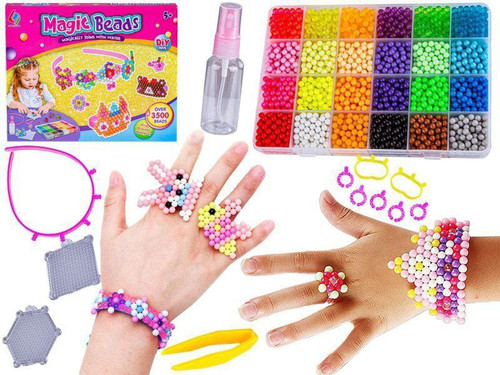 جعبه جادویی ست مهره آبچسب مجیک بیدز 3500 تکه Magic Beads