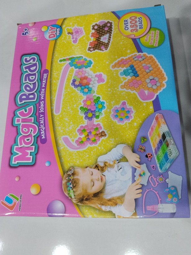 جعبه جادویی ست مهره آبچسب مجیک بیدز 3500 تکه Magic Beads